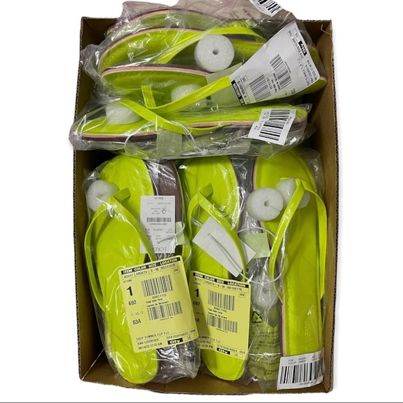 J. CREW Easy Summer Flip-Flops Citrine Padded Foot Bed Thong Sandals - Picture 5 of 6